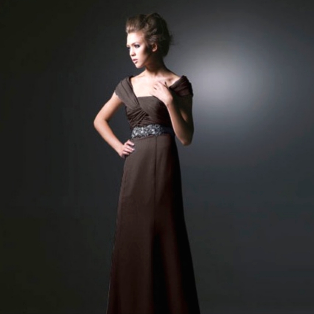 LOVE by Enzoani!  MOCHA Style:A12 Sizes 0 and 4, NWT Floor-Length